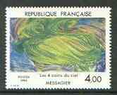 France 1984 Four Corners of Heaven by Messagier (from Art set) unmounted mint SG 2609*, stamps on arts