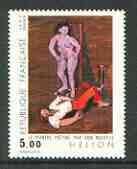 France 1984 Painter & Model by Helion (from Art set) unmounted mint SG 2612*, stamps on arts