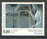 France 1992 Woman at Window by Paul Delvaux (from Contemporary Art set) unmounted mint SG 3102*, stamps on arts, stamps on lamp posts