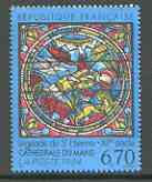 France 1994 Stained Glass Window unmounted mint SG 3179*, stamps on stained glass, stamps on saints