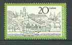 Germany - West 1970 Tourism (Cochem) unmounted mint SG 1558*, stamps on tourism, stamps on ships