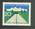 Germany - West 1970 Kiel Canal unmounted mint SG 1528*, stamps on canals, stamps on ships, stamps on roads