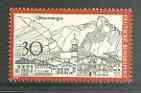 Germany - West 1970 Tourism (Oberammergau em Breisgau) unmounted mint SG 1523*, stamps on tourism, stamps on religion
