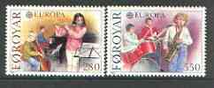Faroe Islands 1985 Europa - Music Year set of 2 unmounted mint, SG 113-14*, stamps on europa, stamps on music