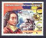Central African Republic 1999 UPU 515f (Pascal & Rocket) unmounted mint, stamps on , stamps on  stamps on upu, stamps on space, stamps on science, stamps on maths, stamps on  stamps on  upu , stamps on  stamps on 