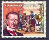 Central African Republic 1999 UPU 280f (Marconi) unmounted mint, stamps on , stamps on  stamps on personalities, stamps on  stamps on radio, stamps on  stamps on communications, stamps on  stamps on nobel, stamps on  stamps on physics, stamps on  stamps on marconi, stamps on  stamps on  upu , stamps on  stamps on 