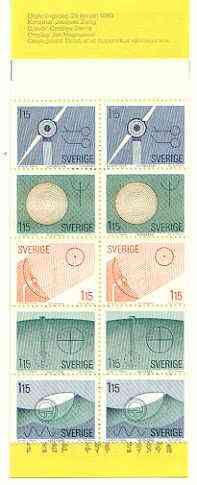 Sweden 1980 Renewable Energy Sources 11k50 booklet complete and very fine, SG SB339, stamps on energy, stamps on sun, stamps on slania