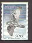 Sweden 1981 Falcon 50k unmounted mint SG 1067, stamps on birds, stamps on birds of prey, stamps on falcon, stamps on slania