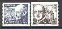 Sweden 1978 Nobel Prize Winners of 1918 set of 2 unmounted mint, SG 988-89, stamps on , stamps on  stamps on nobel, stamps on personalities, stamps on physics, stamps on chemistry