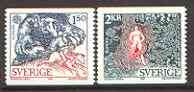 Sweden 1981 Europa set of 2 unmounted mint, SG 1068-69, stamps on europa, stamps on myths, stamps on mythology