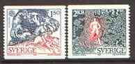 Sweden 1981 Europa set of 2 unmounted mint, SG 1068-69, stamps on , stamps on  stamps on europa, stamps on myths, stamps on  stamps on mythology