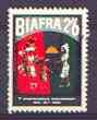 Nigeria - Biafra 1968 Help Biafran Children 1s on 2s6d (Nurse & Refugees) unmounted mint