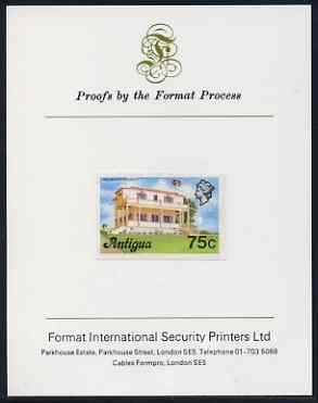 Antigua 1976 Premier's Office 75c (without imprint) imperf proof mounted on Format International proof card (as SG 482A), stamps on , stamps on  stamps on constitutions