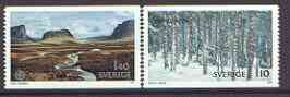 Sweden 1977 Europa (Landscapes) set of 2 unmounted mint SG 925-26, stamps on , stamps on  stamps on europa, stamps on tourism