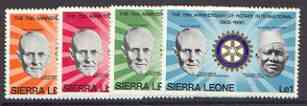 Sierra Leone 1980 75th Anniversary of Rotary set of 4 unmounted mint, SG 636-39, stamps on , stamps on  stamps on rotary