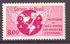 Brazil 1962 50th Anniversary of Postal Union unmounted mint, SG 1068, stamps on postal