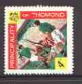 Thomond 1968 Football 4d (Diamond shaped) optd Rockets towards Peace Achievement, unmounted mint*, stamps on sport, stamps on football, stamps on space, stamps on peace, stamps on rockets