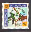 Thomond 1968 Martin 9d (Diamond shaped) opt'd 'Rockets towards Peace Achievement', unmounted mint*, stamps on , stamps on  stamps on birds, stamps on space, stamps on peace, stamps on rockets, stamps on martin