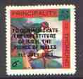 Thomond 1969 Hummingbirds 6d (Diamond shaped) opt'd 'Investiture of Prince of Wales', unmounted mint*, stamps on , stamps on  stamps on birds, stamps on humming-birds, stamps on  stamps on hummingbirds, stamps on royalty, stamps on charles