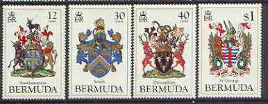 Bermuda 1984 Coats of Arms (2nd series) set of 4 unmounted mint, SG 482-85