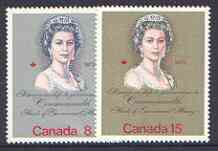 Canada 1973 Royal Visit & Commonwealth Heads of Government set of 2 unmounted mint, SG 759-60, stamps on royalty, stamps on visit