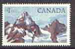 Canada 1984 Glacier $1 unmounted mint, SG 884b, stamps on mountains