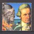 Great Britain 1999 Millennium Series #02 - Captain Cook 63p stamp from the Travellers' Tale set, unmounted mint, SG 2076*, stamps on bicycles, stamps on aviation, stamps on railways, stamps on cook, stamps on explorers, stamps on millennium