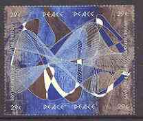 United Nations (NY) 1993 Int Peace Day se-tenant block of 4, unmounted mint SG 639-42, stamps on peace