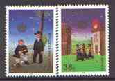 United Nations (NY) 1990 Crime Prevention set of 2 unmounted mint, SG 590-91, stamps on , stamps on  stamps on police, stamps on  stamps on crime, stamps on  stamps on fire, stamps on  stamps on legal, stamps on  stamps on , stamps on  stamps on  law , stamps on  stamps on 