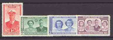 Bechuanaland 1947 KG6 Royal Visit set of 4 unmounted mint, SG 132-35