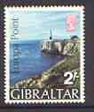 Gibraltar 1970 Europa Point (Lighthouse) unmounted mint with inverted watermark, SG 247a*, stamps on lighthouses, stamps on europa