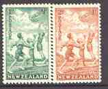 New Zealand 1940 Health - Children Playing with Beach Ball set of 2 unmounted mint SG 626-27, stamps on , stamps on  stamps on children, stamps on  stamps on  kg6 , stamps on  stamps on 