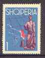 Albania 1962 1L from Tourist Publicity set of 4 featuring statue of Apollo unmounted mint, SG 717, stamps on heritage, stamps on maps, stamps on statues