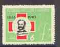 Albania 1963 Henri Dunant 6L from Red Cross Cent set unmounted mint, SG 735, stamps on red cross, stamps on personalities, stamps on nobel