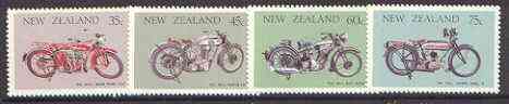 New Zealand 1986 Vintage Motocycles set of 4 unmounted mint SG 1389-92, stamps on motorbikes