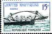 France 1958 Nautical Jousting 15f from Traditional Games set, fine unmounted mint SG 1386, stamps on sport