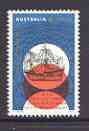 Australia 1966 350th Anniversary of Dirk Hartogs landing in Australia unmounted mint SG 408, stamps on ships