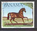 Panama 1967 Horse 40c fine used, from Domestic Animals set of 8, SG 943 (tete-beche pairs price x 2), stamps on , stamps on  stamps on animals, stamps on horses