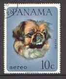 Panama 1967 Pekingese Dog  10c fine used, from Domestic Animals set of 8, SG 940 (tete-beche pairs price x 2), stamps on , stamps on  stamps on animals, stamps on dogs