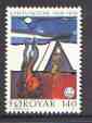 Faroe Islands 1978 50th Anniversary of Girl Guides, unmounted mint SG 40, stamps on scouts, stamps on guides