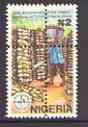 Nigeria 1992 Tropical Agriculture 2n (Stacking Yams) unmounted mint with perfs doubled as SG 636*, stamps on food, stamps on agriculture, stamps on fruit
