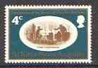 St Kitts-Nevis 1970 Graveyard Scene from Great Expectations 4c from Charles Dickens set unmounted mint, SG 222*, stamps on literature, stamps on dickens, stamps on death