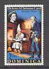 Dominica 1970 Scrooge & Marley from A Christmas Carol 2c from Charles Dickens set unmounted mint, SG 312*, stamps on literature, stamps on dickens, stamps on death, stamps on ghosts