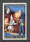 Dominica 1970 Scrooge & Marley from A Christmas Carol 2c from Charles Dickens set unmounted mint, SG 312*, stamps on , stamps on  stamps on literature, stamps on  stamps on dickens, stamps on  stamps on death, stamps on  stamps on ghosts