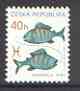 Czech Republic 1998-2001 Signs of the Zodiac - 40h Pisces the Fish unmounted mint SG 207, stamps on zodiac, stamps on astrology, stamps on fish, stamps on astronomy, stamps on zodiacs