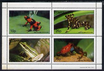 Eynhallow 1981 Frogs perf set of 4 values (10p to 75p) unmounted mint , stamps on , stamps on  stamps on animals, stamps on  stamps on amphibians, stamps on  stamps on frogs