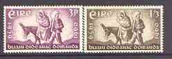 Ireland 1960 World Refugee Year (Flight of the Holy Family) set of 2 unmounted mint, SG 180-81*, stamps on , stamps on  stamps on refugees, stamps on  stamps on religion, stamps on  stamps on new testament, stamps on  stamps on   nt  , stamps on  stamps on 