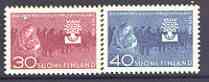 Finland 1960 World Refugee Year set of 2 unmounted mint, SG 610-11*, stamps on , stamps on  stamps on refugees, stamps on 