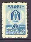 Brazil 1960 World Refugee Year 6cr50 unmounted mint, SG 1025*