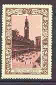 Australia 1938 Sydney General Post Office Poster Stamp from Australia's 150th Anniversary set, unmounted mint, stamps on , stamps on  stamps on postal, stamps on post offices, stamps on clocks